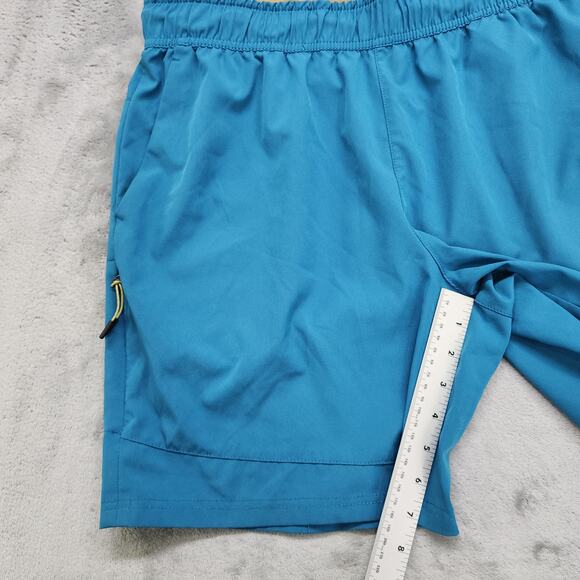 Motion Shorts Mens M Blue Stretch Guide Pro Ripstop Zip Pockets Lightweight - Picture 10 of 12